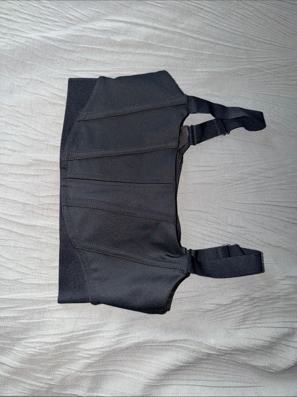 women’s black ALO airlift corset bra